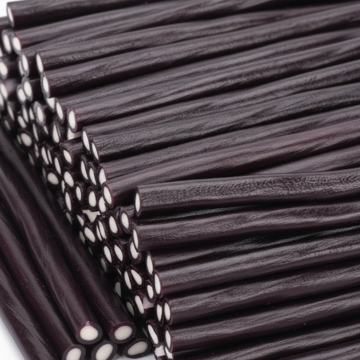 Blackcurrant pencils, full-frame, no packaging