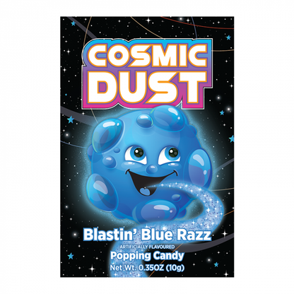 Cosmic Blue Razz 0.35oz (10g), USA Popping Candy Sweets - Frosty Sweet Factory
