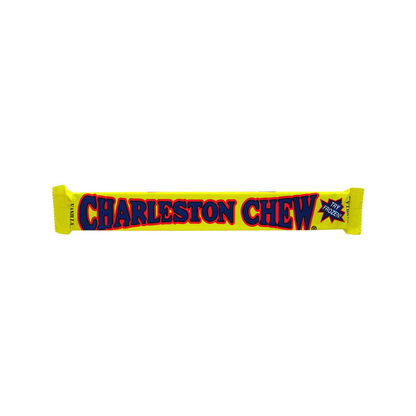 Charleston Chew Vanilla 1.85oz (53.2g), USA Vanilla Nougat Covered in Chocolate, Gluten Free - Frosty Sweet Factory