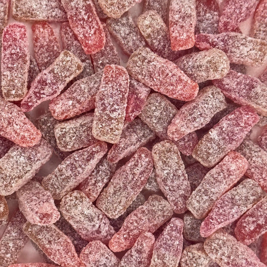 Frostys Fizzy Cherry Bottles Pick N Mix, Candy Salad Sweets Various Weights, Bulk Buy, Halal - Frosty Sweet Factory