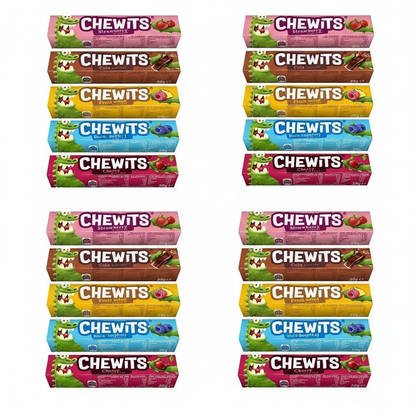 Exactly quadrupled Chewits assortment