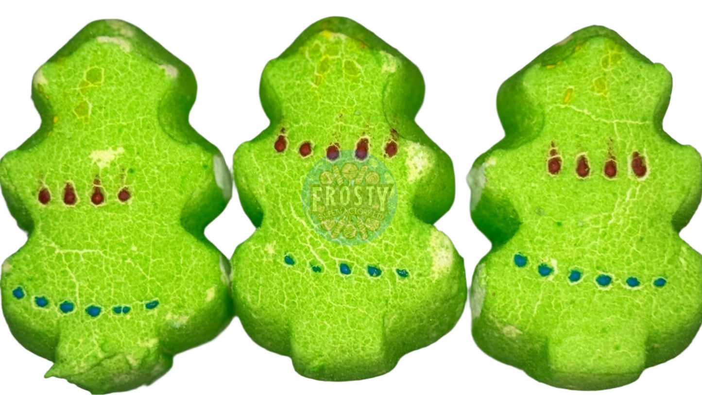 Freeze Dried Marshmallows Peeps Christmas Tree Mallows USA Marshmallow Candy Sweets, Vanilla, Gluten Free, Fat Free - Frosty Sweet Factory