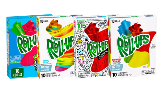 Betty Crocker Fruit Roll-ups USA Candy Fruit Roll Ups Vegetarian Halal Gelatine-Free Gluten-Free Candy Sweet Snacks