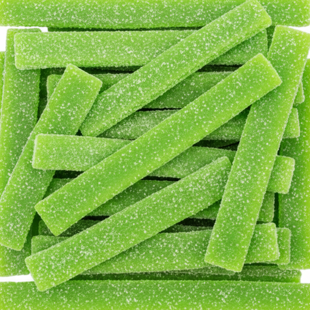 Full-frame apple sour belts without packaging