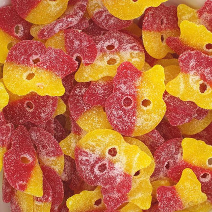 BUBS Big Sour Skull Sweets Sour Swedish Candy Vegan Vegetarian Halal Pick N Mix