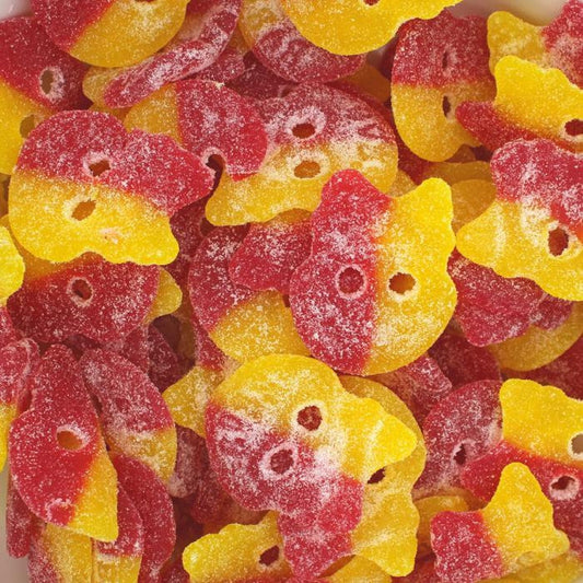 BUBS Big Sour Skull Sweets Sour Swedish Candy Vegan Vegetarian Halal Pick N Mix