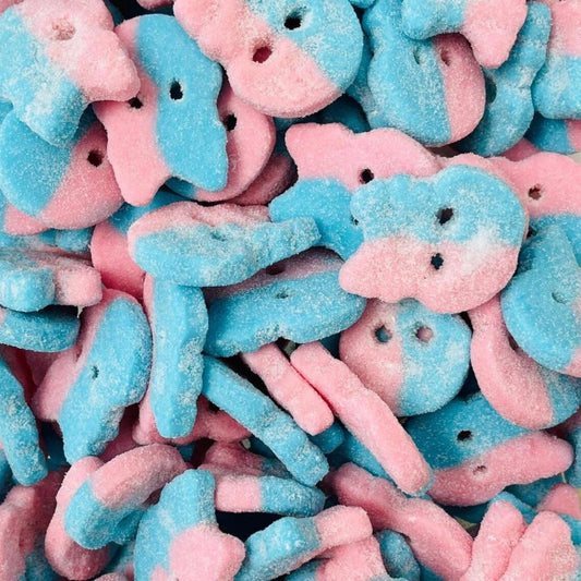 BUBS Dizzy Bubblegum Skulls Jelly Sweets Swedish Candy Vegan Vegetarian Halal Pick N Mix