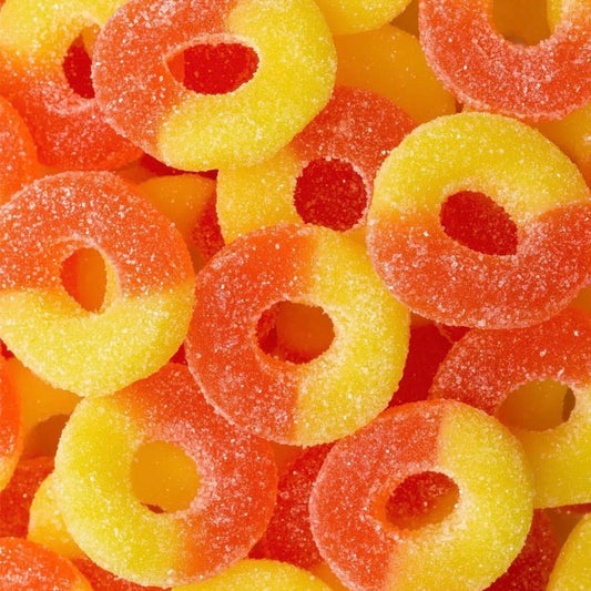 Frostys Gummi Rings Peach USA Pick N Mix Candy Sweet Snacks