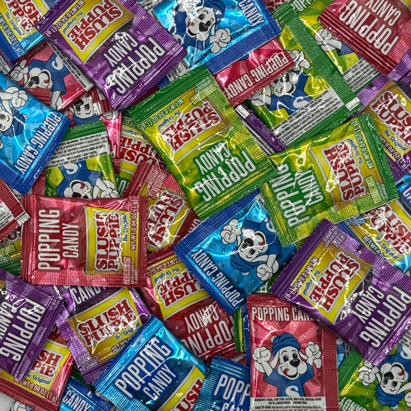 Slush Puppie 4 Flavour Popping Candy 0.04oz (1g) Pick N Mix USA Candy Salad Sweet Snacks