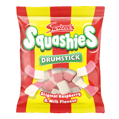 Swizzels Drumstick Squashies Original Raspberry & Milk Flavour 120g PMP £1.29 - Frosty Sweet Factory