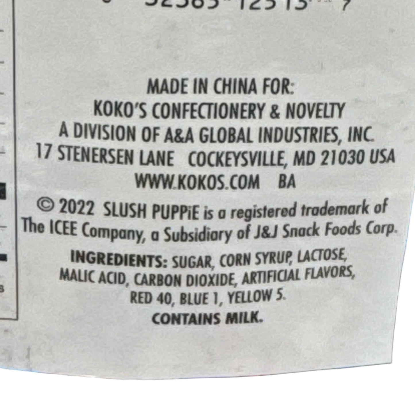 Slush Puppie 4 Flavour Popping Candy 0.04oz (1g) Pick N Mix USA Candy Salad Sweet Snacks