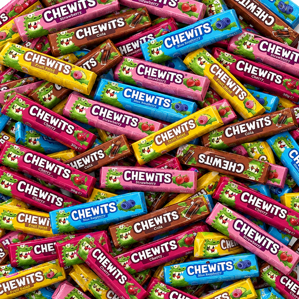 Messy Chewits arrangement using the five-pack reference