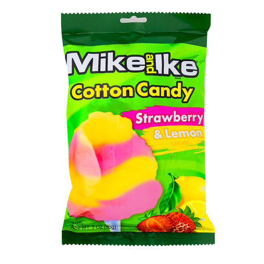 CLEARANCE: Mike & Ike Cotton Candy 3oz (85g) USA Cotton Candy Floss Strawberry & Lemon