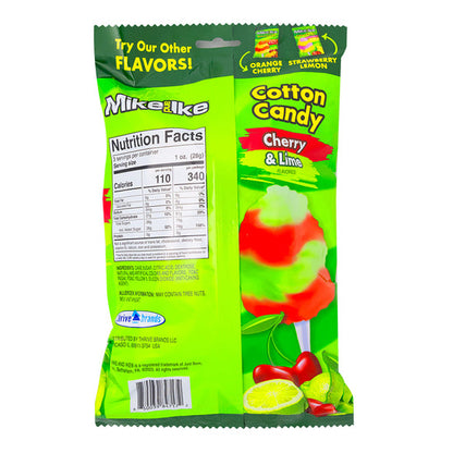 CLEARANCE: Mike & Ike Cotton Candy 3oz (85g) USA Cotton Candy Floss Cherry-Lime, Orange-Cherry, Strawberry-Lemon