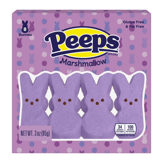 Peeps Easter Lavender Bunnies USA Candy Sweets 8 Pack 3oz - 85g