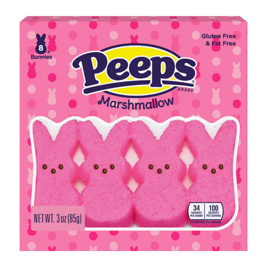 Peeps Easter Pink Bunnies USA Candy Sweets 8 Pack 3oz - 85g
