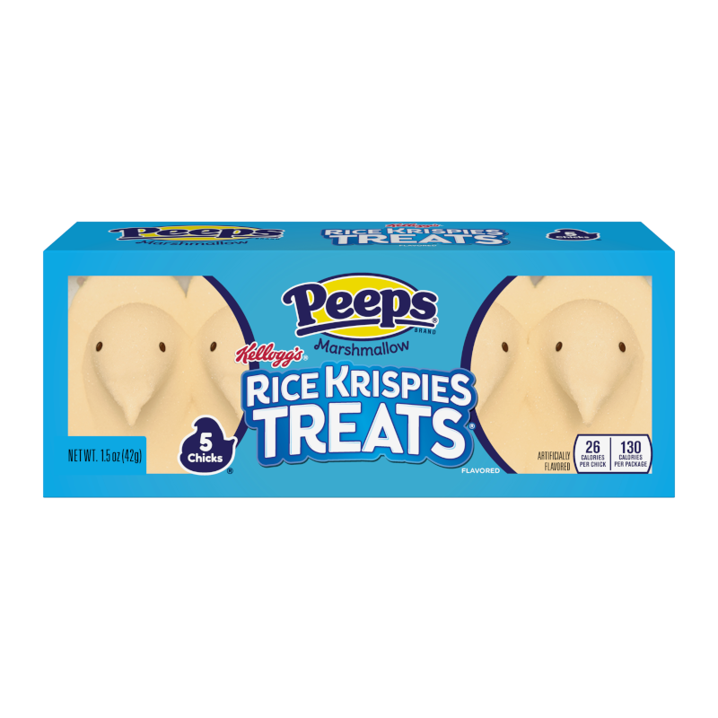 Peeps Rice Krispies Chicks 5PK 1.5oz (42g)