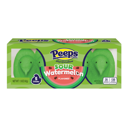 Peeps Sour Watermelon Chicks - 5PK 1.5oz (42g)