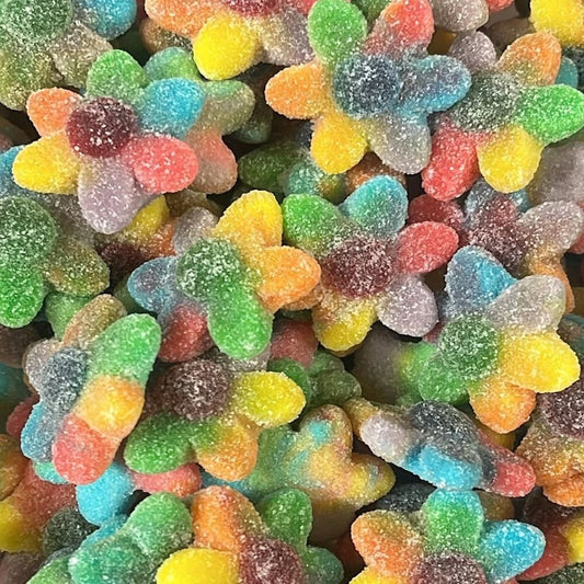 Frostys Rainbow Flowers Sweets Sugar Coated Gluten Free Dairy Free Halal Jelly Candy Salad Sweet Snacks