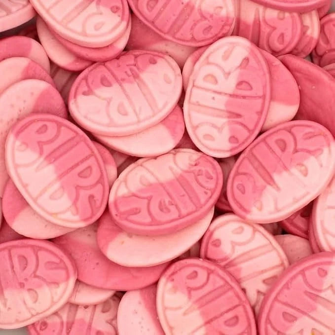 BUBS Wild Strawberry & Pomegranate Ovals Swedish Candy Foam Vegan Vegetarian Halal Pick N Mix Sweets