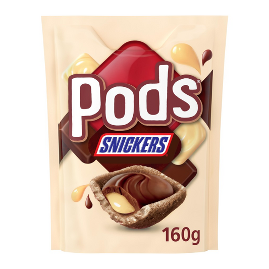 Pods Snickers Pouch 160g Australian Candy Chocolate Pod Snacks