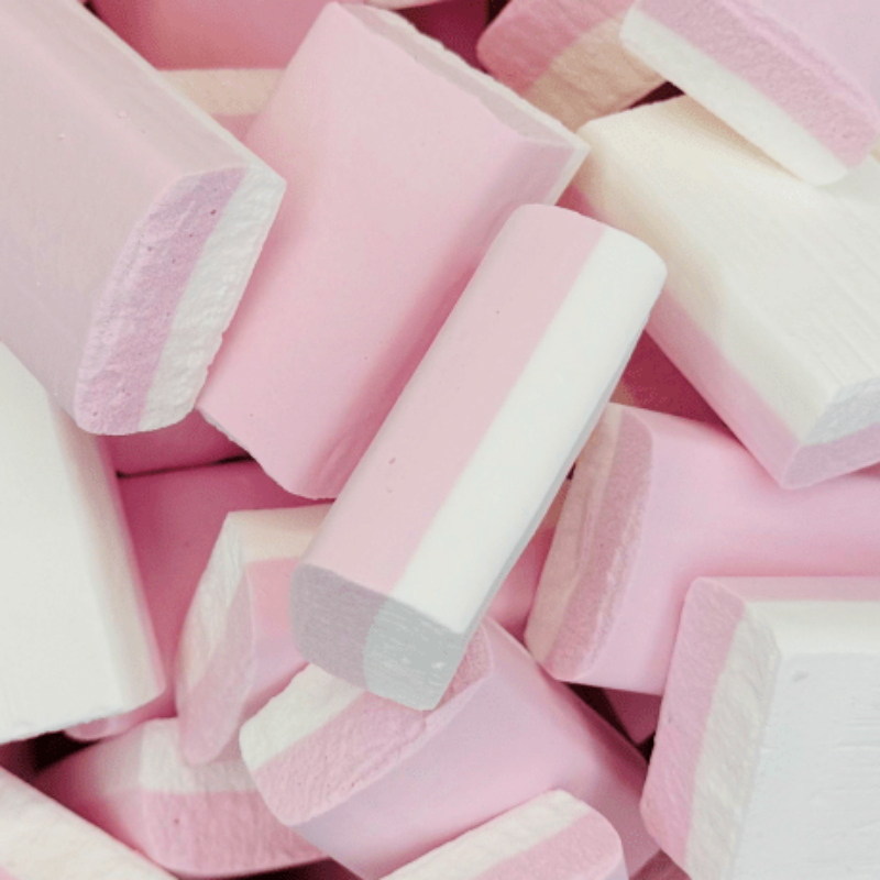 Sour Strawberry Sherbet Blocks Pick N Mix Tochos Ice Sherbet Bricks Vegan, Vegetarian and Halal Candy Sweets