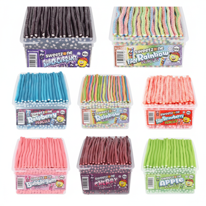 Sweetzone flavours collage, sharpened, uniform tub size