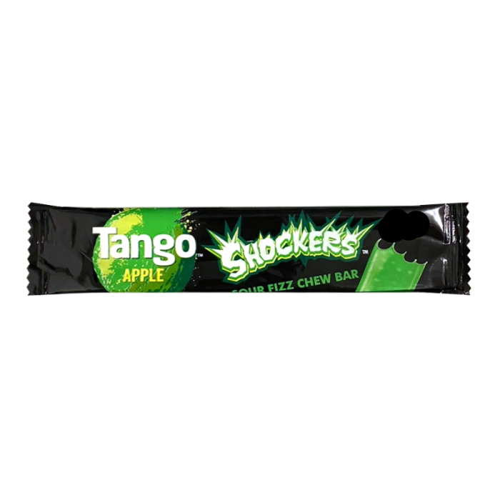 Tango Sherbet Shockers Sour Fizz Apple 10g PMP 10p, Chew Bars, Apple, Vegetarian, Gelantine Free, Gluten Free - Frosty Sweet Factory
